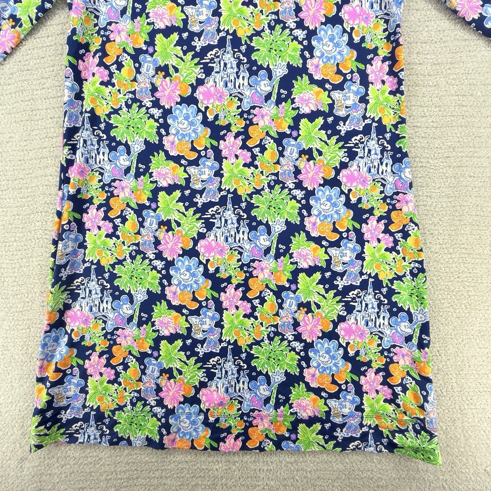 Disney Parks Lilly Pulitzer Sophie Dress XL Lilly Loves Disney Mickey Floral - Picture 3 of 12